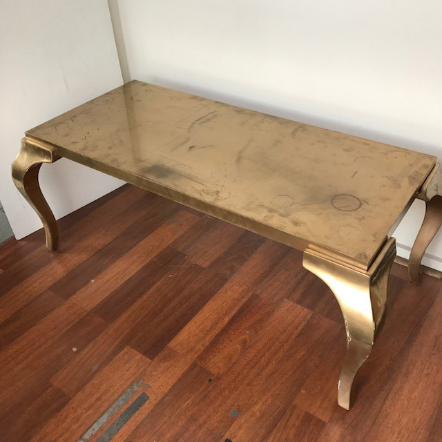 TABLE, Coffee Table Gold
